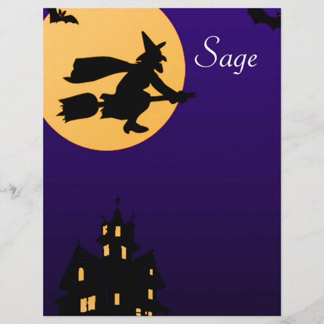 Sage Halloween Letterhead (Frente)