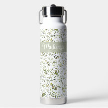 Sage Verde Francês Country Chic Oliva Nome Monogra