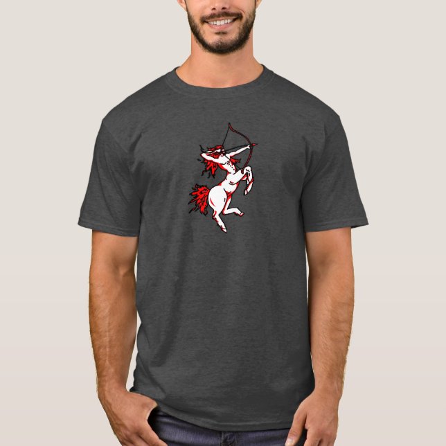 Sagitário Camiseta de astrologia arcaica Archer zo (Frente)