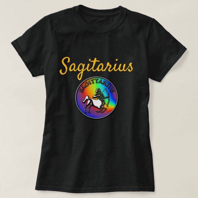 Sagitarius Zodiac T-Shirt (Frente do Design)