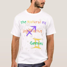 Sagittarius Gemini Casal Zodiac T-Shirt