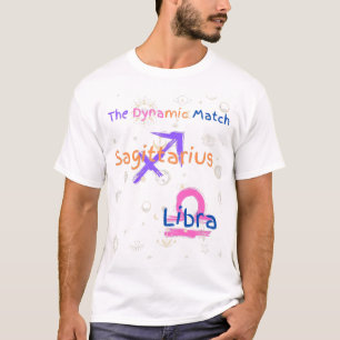 Sagittarius Libra Casal Zodiac T-Shirt