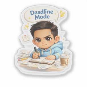Sago - Adesivo Fofo de Modo Prazo - Cute Deadline