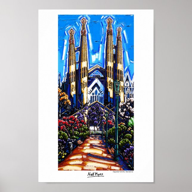Sagrada Família, Poster de Barcelona (Frente)