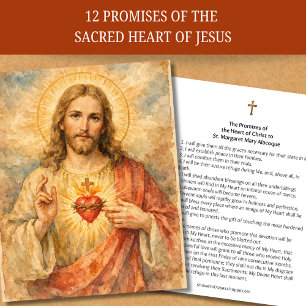 Sagrado Coração Jesus Religioso Tradicional Católi