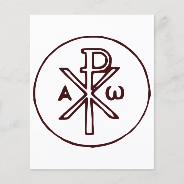 Sagrado Cristograma Chi-Rho Arte Refinado (Frente)