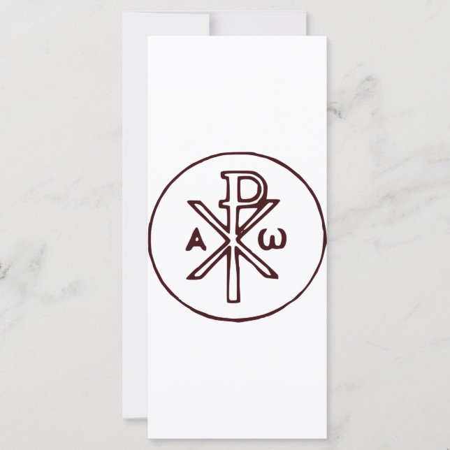 Sagrado Cristograma Chi-Rho Arte Refinado (Frente)