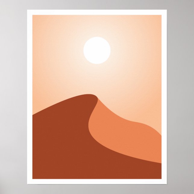 Sahara Desert Minimalista Art Poster (Frente)