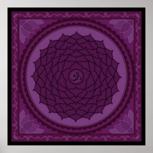 Sahasrara ou Poster de chakra da coroa