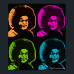 Sai Baba Pop Art Poster<br><div class="desc">Se você honrar sua mãe,  a Mãe do Universo vai te guarda contra danos. Sai Baba</div>