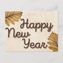 Sai do Cartão Postal do Feliz ano novo