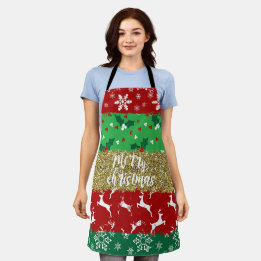 Sai Do Lado Do Suéter Feio, Ame O Apron De Natal F