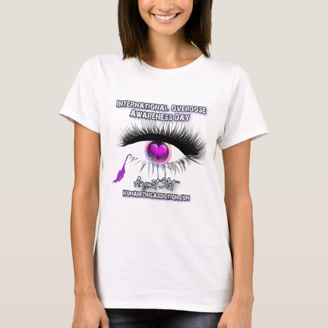 Saia básica de T-Shirt do Humanizingaddição.com (Frente)