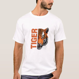 Saia com nosso Tigre Impressão T-Shirt