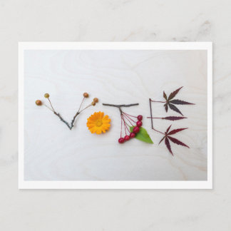 Saia do cartão postal VOTE