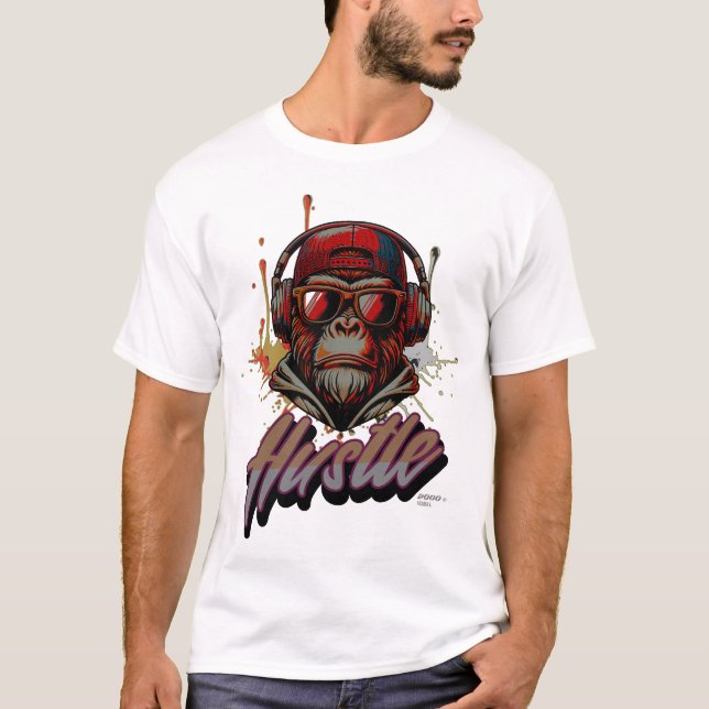 Saia em estilo com nossa camiseta Premium Ape (Frente)