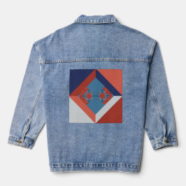 Saia, fique com a Jaqueta Na moda Denim