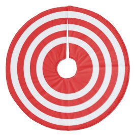 Saia Para Árvore De Natal De Lã Alegre Tapete de árvore com Listras Vermelhas de N