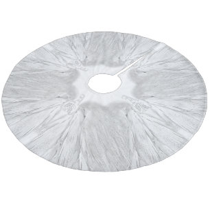 Saia Para Árvore De Natal De Lã ANGEL WINGS Monograma branco Holly Holly