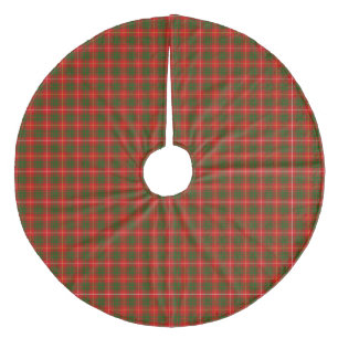 Saia Para Árvore De Natal De Lã Bruce tartan xadrez verde