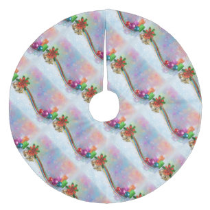 Saia Para Árvore De Natal De Lã Camisa de Natal/Fita