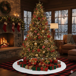 Saia Para Árvore De Natal De Lã Camisa Elegante de Árvore para um Toque Feriado Co