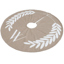 Saia Para Árvore De Natal De Lã Camisolas brancas de trigo