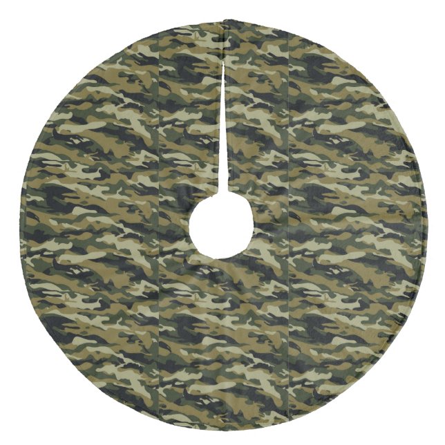 Saia Para Árvore De Natal De Lã Camo (Frente)