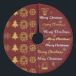 Saia Para Árvore De Natal De Lã Feliz Natal Collage Dark Red Dourado S2<br><div class="desc">Feliz Natal Collage Dark Red Dourado Silver / Cinza estilo dois</div>