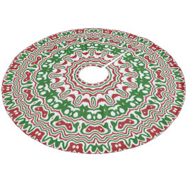 Saia Para Árvore De Natal De Lã Kaleidoscópio de Natal Festivo Funky Trippy Groovy