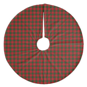 Saia Para Árvore De Natal De Lã Kerr tartan green xadrez vermelha