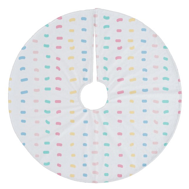 Saia Para Árvore De Natal De Lã Linhas padrão (Frente)