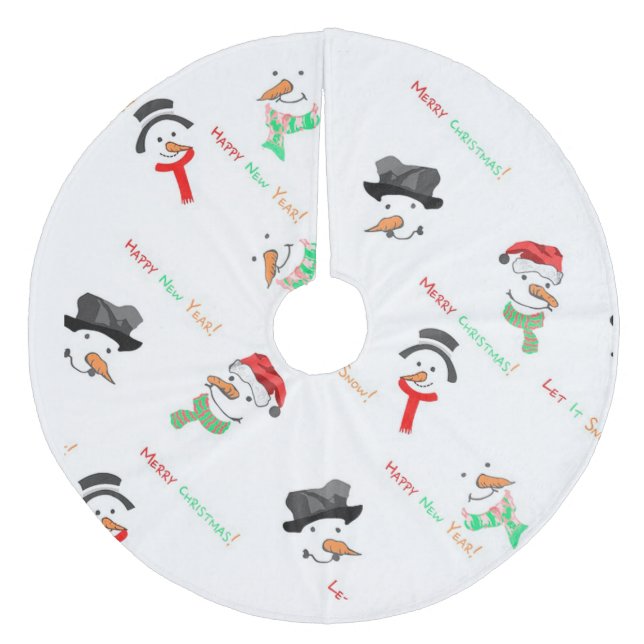Saia Para Árvore De Natal De Lã Neves (Frente)