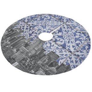 Saia Para Árvore De Natal De Lã Nova Iorque - Arranha-céus com Azulejos portugues