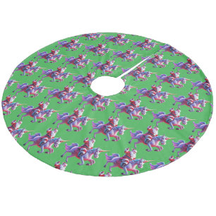 Saia Para Árvore De Natal De Lã Papais noeis de Anel Unicorn