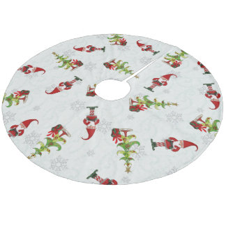Saia Para Árvore De Natal De Lã Povo Natal Whimsey HOLIDAY DECOR