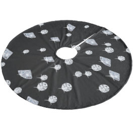 Saia Para Árvore De Natal De Lã Sparkle Diamantes