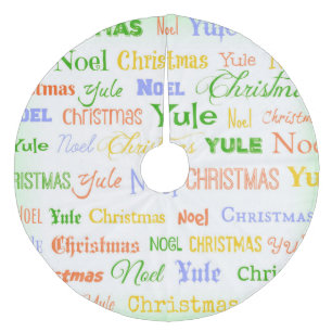 Saia Para Árvore De Natal De Lã Tipografia de Natal
