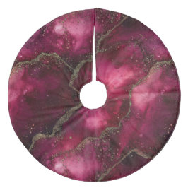 Saia Para Árvore De Natal De Lã Xadrez