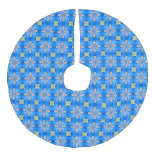 Saia Para Árvore De Natal De Linho Falso Artdeco de Natal em Estilo Retroativo