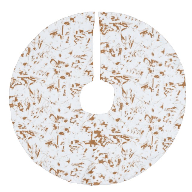 Saia Para Árvore De Natal De Linho Falso Camisa (Frente)