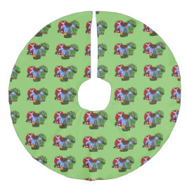 Saia Para Árvore De Natal De Linho Falso Camisa De Natal Muito Doce