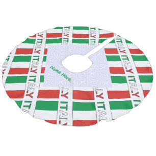 Saia Para Árvore De Natal De Linho Falso Desenho Personalizado de Herança com Ladrilhos da 