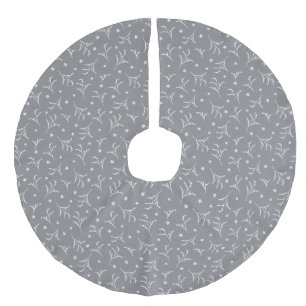 Saia Para Árvore De Natal De Linho Falso Elegante ilustração de galho branco cinza atempora