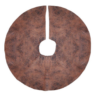 Saia Para Árvore De Natal De Linho Falso Folha de Couro Nâo 1