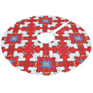 Saia Para Árvore De Natal De Linho Falso grande dane de natal