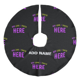 SAIA PARA ÁRVORE DE NATAL DE LINHO FALSO NA MODA MODERNO PERSONALIZÁVEL NEGRO VERIFICADO CO