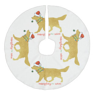 Saia Para Árvore De Natal De Linho Falso Ouro de Natal viciado mas legal