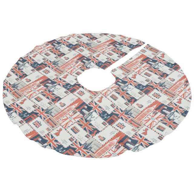 Saia Para Árvore De Natal De Linho Falso Posto de londrina (Inclinado)