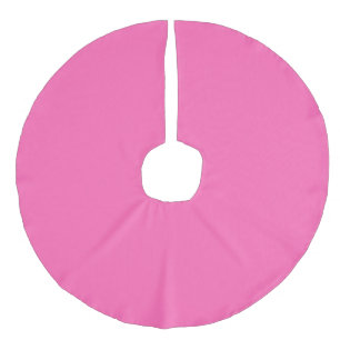 Saia Para Árvore De Natal De Linho Falso Rosa Quente